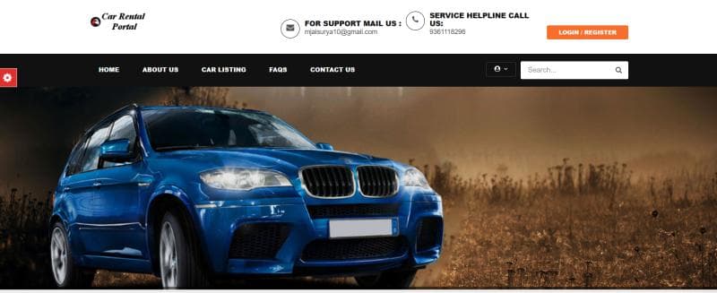 Car Rental System screenshot